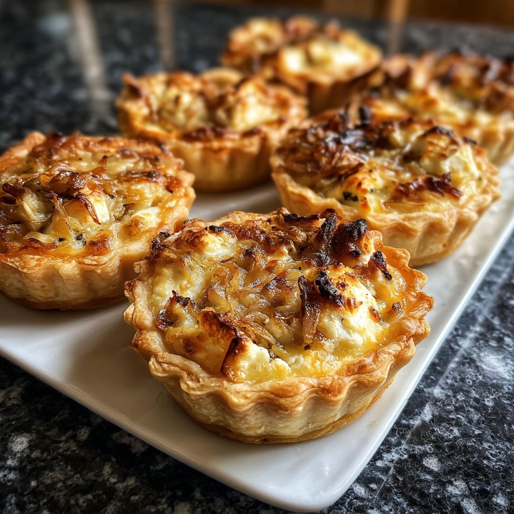 Herzhafte Tartelettes mit Ziegenkäse