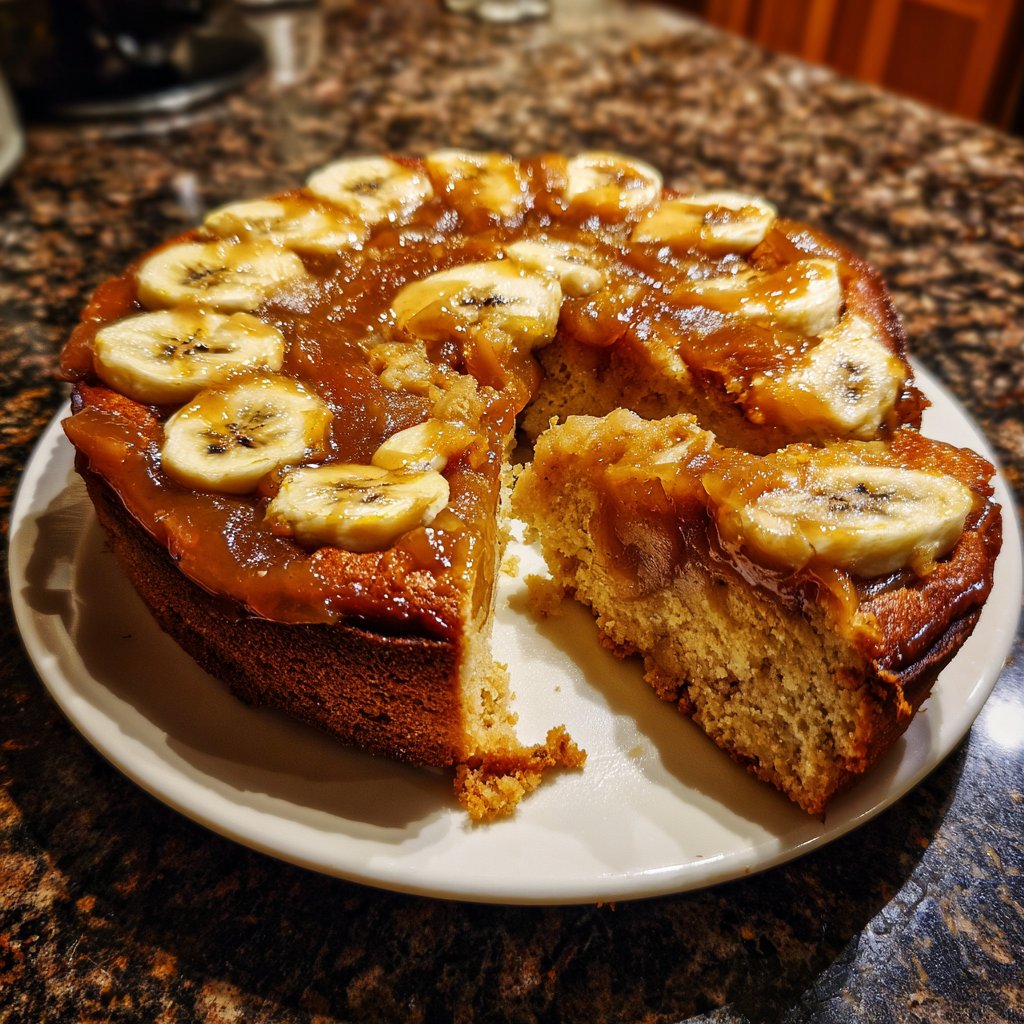 Bananenkuchen mit Apfelmus