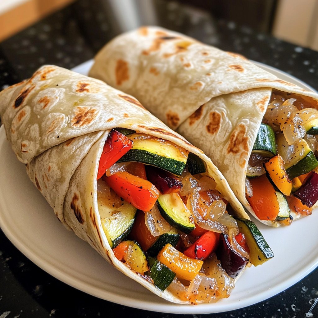 Wraps mit Ofengemüse