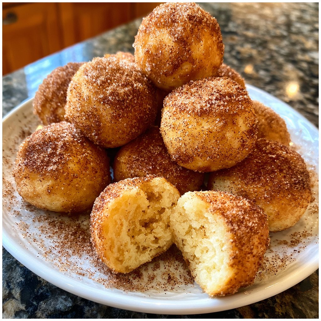 Quarkbällchen mit Zimt