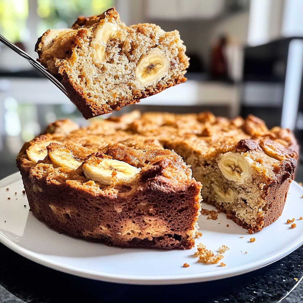 Saftiger Bananenkuchen ohne Zucker