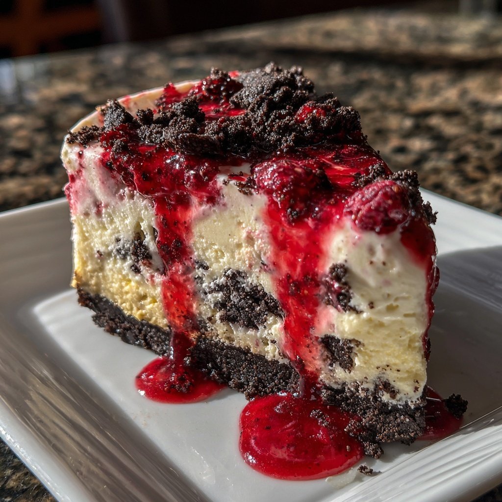 Himbeer-Oreo-Dessert