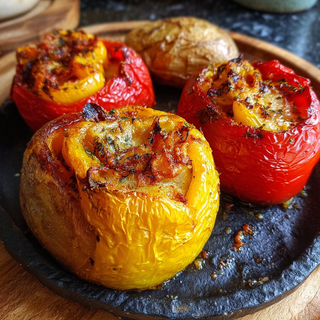 Ofenkartoffeln mit Paprika