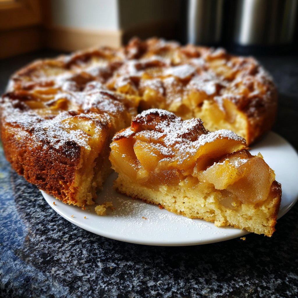 Pfannkuchen mit Birnen und Zimt