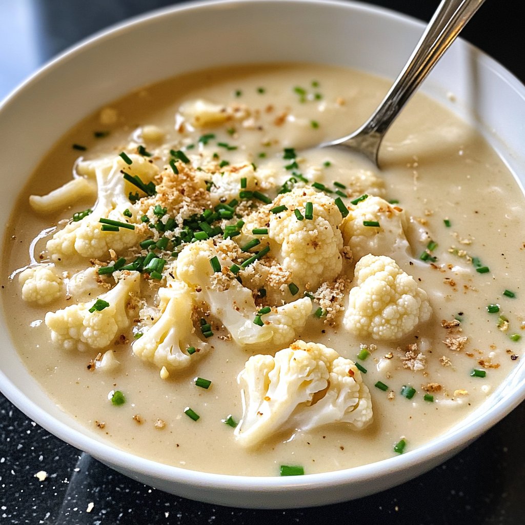 Blumenkohlsuppe als schnelles Mittagessen