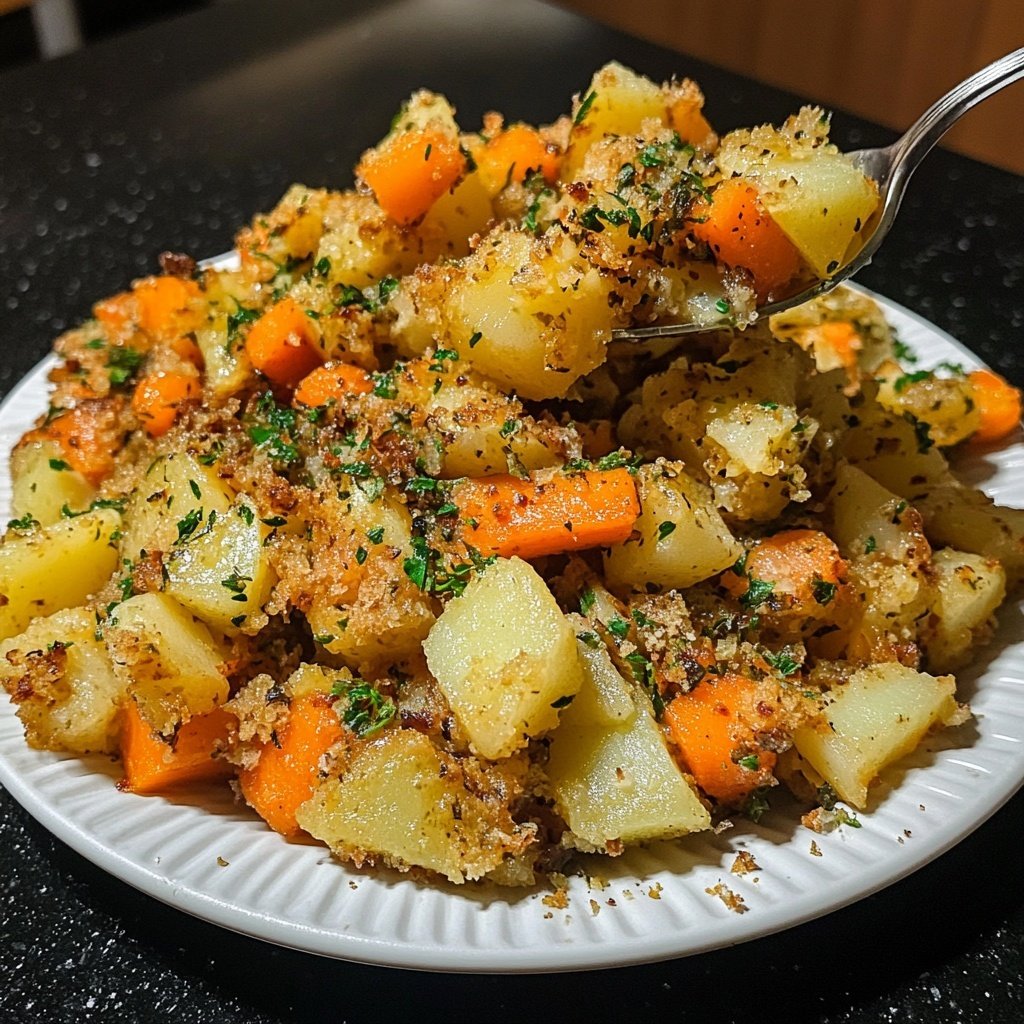 Möhren untereinander – Möhren-Kartoffeln-Eintopf